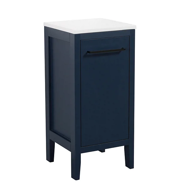 Victorian Plumbing Montrose Indigo Blue Laundry Unit With Matt Black Handle 4 Victorian Plumbing Montrose Indigo Blue Laundry Unit With Matt Black Handle - Image 2