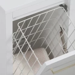 Victorian Plumbing Montrose White Laundry Unit With Brushed Brass Handle 8 Victorian Plumbing Montrose White Laundry Unit With Brushed Brass Handle -Vanity Unit Bathroom Suites mtlamwbb d1