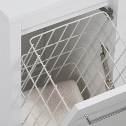 Victorian Plumbing Montrose White Laundry Unit With Chrome Handle -Vanity Unit Bathroom Suites mtlamwcp d1