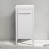 Victorian Plumbing Montrose White Laundry Unit With Matt Black Handle -Vanity Unit Bathroom Suites mtlamwmb d3