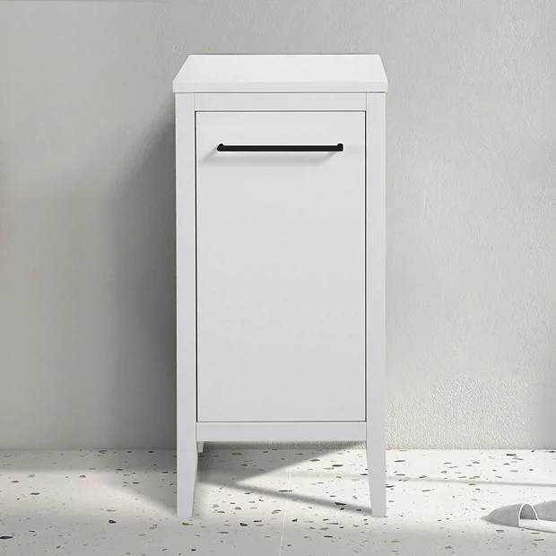 Victorian Plumbing Montrose White Laundry Unit With Matt Black Handle 3 Victorian Plumbing Montrose White Laundry Unit With Matt Black Handle