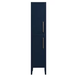 Victorian Plumbing Montrose Indigo Blue Tall Storage Unit With Brushed Brass Handles 7 Victorian Plumbing Montrose Indigo Blue Tall Storage Unit With Brushed Brass Handles -Vanity Unit Bathroom Suites mtumibb d1