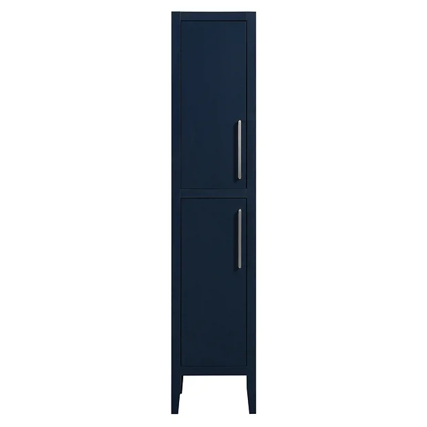 Victorian Plumbing Montrose Indigo Blue Tall Storage Unit With Chrome Handles 5 Victorian Plumbing Montrose Indigo Blue Tall Storage Unit With Chrome Handles - Image 3