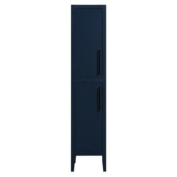 Victorian Plumbing Montrose Indigo Blue Tall Storage Unit With Matt Black Handles 5 Victorian Plumbing Montrose Indigo Blue Tall Storage Unit With Matt Black Handles - Image 3
