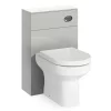 Toreno Modern Light Grey Sink Vanity Unit + Toilet Package
