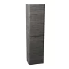 Monza­­ Bathroom Monza Graphite Oak Tall Wall Hung Storage Unit - 1500mm High -Vanity Unit Bathroom Suites mz35tugk l