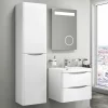 Monza­­ Bathroom Monza Gloss White Tall Wall Hung Storage Unit - 1500mm High -Vanity Unit Bathroom Suites mz35tugw d1