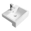 Hudson Reed 530mm Square Semi-Recessed Basin -Vanity Unit Bathroom Suites nbv172 l