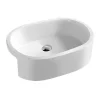 Hudson Reed 570mm Oval Semi-Recessed Basin -Vanity Unit Bathroom Suites nbv173 l