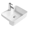 Hudson Reed 480mm Rectangular Semi-Recessed Basin -Vanity Unit Bathroom Suites nbv174 l