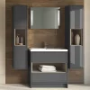 Victorian Plumbing Haywood 1400mm Gloss Grey / Driftwood Wall Hung Tall Unit 1 Victorian Plumbing Haywood 1400mm Gloss Grey / Driftwood Wall Hung Tall Unit -Vanity Unit Bathroom Suites nfc861 nd1
