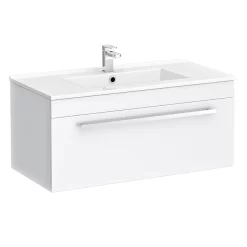 Nova Bathroom Nova 800mm Wall Hung Vanity Basin With WC Unit, Cistern + Pan -Vanity Unit Bathroom Suites novabathroomsuited2