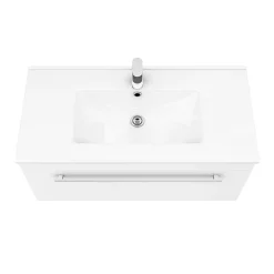 Nova Bathroom Nova 800mm Wall Hung Vanity Basin With WC Unit, Cistern + Pan -Vanity Unit Bathroom Suites novawhbaswc n d2