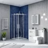 Nova Bathroom Nova High Gloss White Vanity Bathroom Suite - W1100 X D400/200mm -Vanity Unit Bathroom Suites nwcvtfw600 n d4