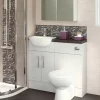 Hudson Reed 500x255mm Gloss White Compact Vanity Unit -Vanity Unit Bathroom Suites off105 d1