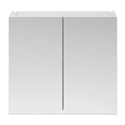 Klyn Bathroom Brooklyn 800mm Gloss White Bathroom Mirror Cabinet - 2 Door -Vanity Unit Bathroom Suites off119 d2