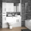 Hudson Reed 500x182mm Gloss White Fitted Wall Unit -Vanity Unit Bathroom Suites off155 d2