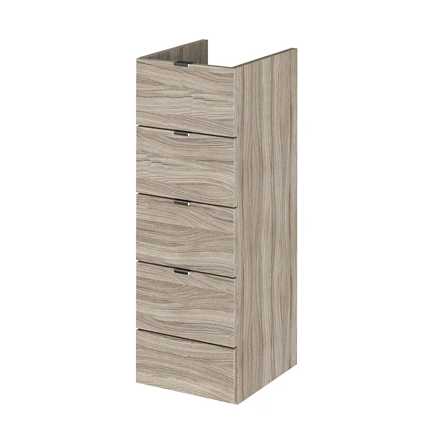 Hudson Reed 300x355mm Driftwood Full Depth 4 Drawer Unit 4 Hudson Reed 300x355mm Driftwood Full Depth 4 Drawer Unit - Image 2