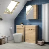 Hudson Reed 500x255mm Natural Oak Compact Vanity Unit -Vanity Unit Bathroom Suites off305 d2