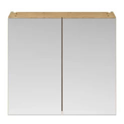 Klyn Bathroom Brooklyn 800mm Natural Oak Bathroom Mirror Cabinet - 2 Door 9 Klyn Bathroom Brooklyn 800mm Natural Oak Bathroom Mirror Cabinet - 2 Door -Vanity Unit Bathroom Suites off319 d2