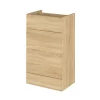 Hudson Reed 500x355mm Natural Oak Full Depth WC Unit -Vanity Unit Bathroom Suites off346 l