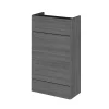 Hudson Reed 500x255mm Grey Avola Compact WC Unit 2 Hudson Reed 500x255mm Grey Avola Compact WC Unit -Vanity Unit Bathroom Suites off545 n