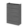 Hudson Reed 600x255mm Grey Avola Compact WC Unit -Vanity Unit Bathroom Suites off547n
