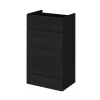 Hudson Reed 500x355mm Hacienda Black Full Depth WC Unit -Vanity Unit Bathroom Suites off646n