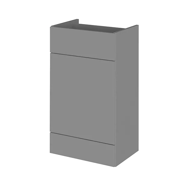 Hudson Reed 500x355mm Gloss Grey Full Depth WC Unit 4 Hudson Reed 500x355mm Gloss Grey Full Depth WC Unit - Image 2
