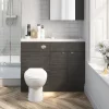 Hudson Reed 1200 X 255mm Slimline Polymarble Basin 1TH -Vanity Unit Bathroom Suites pmb404 d2