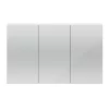 Hudson Reed 1350mm White Gloss 3 Door Mirror Cabinet -Vanity Unit Bathroom Suites qua009 nd1