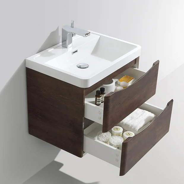 Monza Bathroom Monza Chestnut Wall Hung Bathroom Furniture Package 6 Monza Bathroom Monza Chestnut Wall Hung Bathroom Furniture Package - Image 4