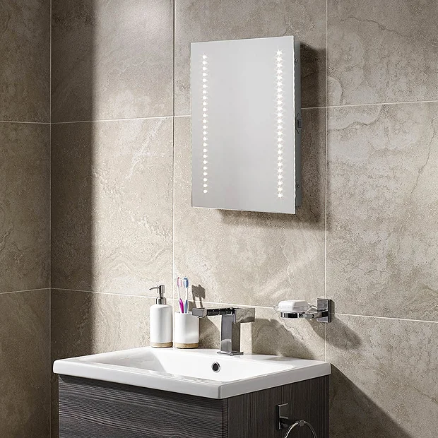 Sensio Furniture Lighting Solution Sensio Sienna 390 X 500mm LED Mirror With Demister Pad & Shaving Socket 3 Sensio Furniture Lighting Solution Sensio Sienna 390 X 500mm LED Mirror With Demister Pad & Shaving Socket