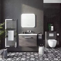 Crosswater Svelte 600 X 600mm Illuminated Mirror -Vanity Unit Bathroom Suites se6060 d1