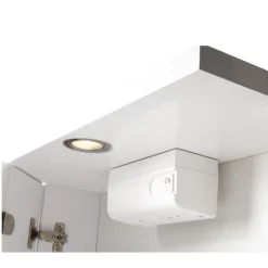 Croydex Shire 2 Door Mirror Cabinet With Light & Shaver Socket - White -Vanity Unit Bathroom Suites shiremirrorcabverylargealt