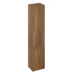 Itton Bathroom Britton Shoreditch Wall-Hung Tall Cabinet With Chrome Handle - Caramel