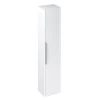 Itton Bathroom Britton Shoreditch Wall-Hung Tall Cabinet With Chrome Handle - Matt White -Vanity Unit Bathroom Suites stallw l