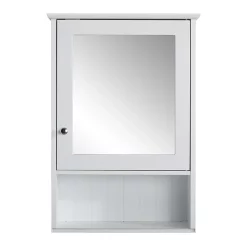 Victorian Plumbing Tongue And Groove Bathroom Mirror Cabinet - White -Vanity Unit Bathroom Suites tg103md1