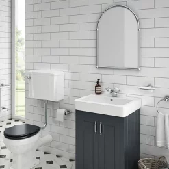 Chatsworth Traditional 673 X 490mm Arched Mirror - Chrome 7 Chatsworth Traditional 673 X 490mm Arched Mirror - Chrome -Vanity Unit Bathroom Suites tmc01 d1