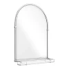 Chatsworth Traditional 700 X 490mm Arched Mirror With Glass Shelf - Chrome -Vanity Unit Bathroom Suites tmcs02 detail1