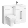 Valencia 1100mm Combination Bathroom Suite Unit With Basin + Modern Toilet 2 Valencia 1100mm Combination Bathroom Suite Unit With Basin + Modern Toilet -Vanity Unit Bathroom Suites val11m d4