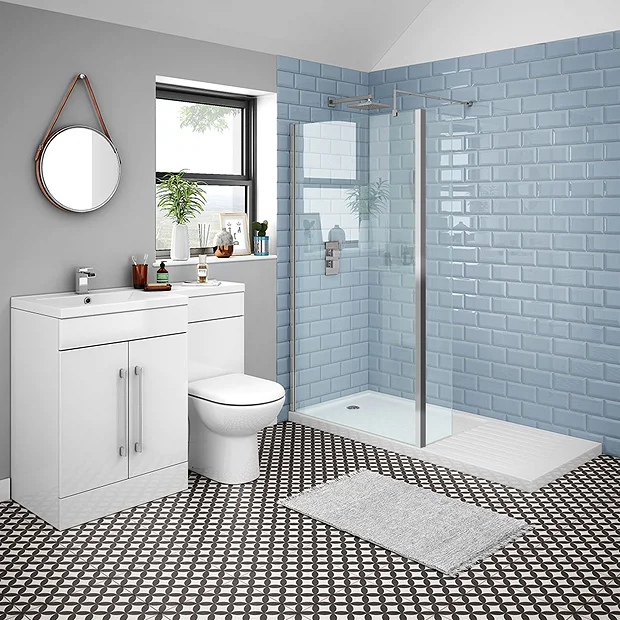 Victorian Plumbing Valencia 1100 Vanity Unit Suite + Walk In Enclosure 4 Victorian Plumbing Valencia 1100 Vanity Unit Suite + Walk In Enclosure - Image 2