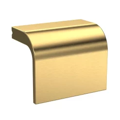 Venice Abstract White Wall Hung Tall Storage Cabinet With Brushed Brass Square Drop Handle -Vanity Unit Bathroom Suites vawhcbwhtbra d1