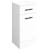 Venice 350x300mm Gloss White Laundry Basket With Matt Black Handles -Vanity Unit Bathroom Suites vb153 detail3