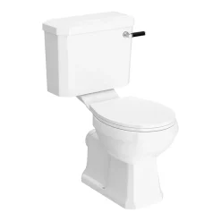 Valencia Bathroom Suite (Toilet, White Vanity With Black Handle, L-Shaped Bath + Screen) -Vanity Unit Bathroom Suites vbsgwbl6d3
