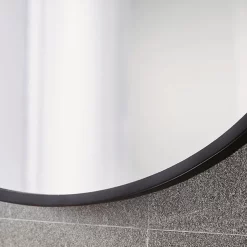 Arezzo Matt Black 500 X 800mm Capsule Mirror -Vanity Unit Bathroom Suites ven58cmb d2