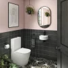 Arezzo Matt Black 500 X 800mm Capsule Mirror -Vanity Unit Bathroom Suites ven58cmbd4