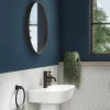 Venice Black Frame 600mm Round Mirror -Vanity Unit Bathroom Suites venbf60 d3