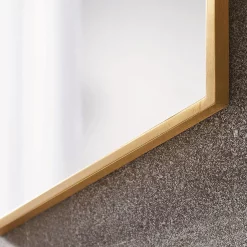 Venice Brushed Brass 500 X 750mm Hexagonal Mirror 8 Venice Brushed Brass 500 X 750mm Hexagonal Mirror -Vanity Unit Bathroom Suites venhxbra d1