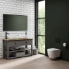 Venice Black 1200 X 700mm Rectangular Mirror -Vanity Unit Bathroom Suites venr1270blk d3